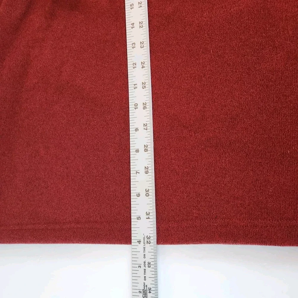 Izod Advantage 1/4 Zip Performance  Pullover Mens XL Red Stretch Sweater Top‎